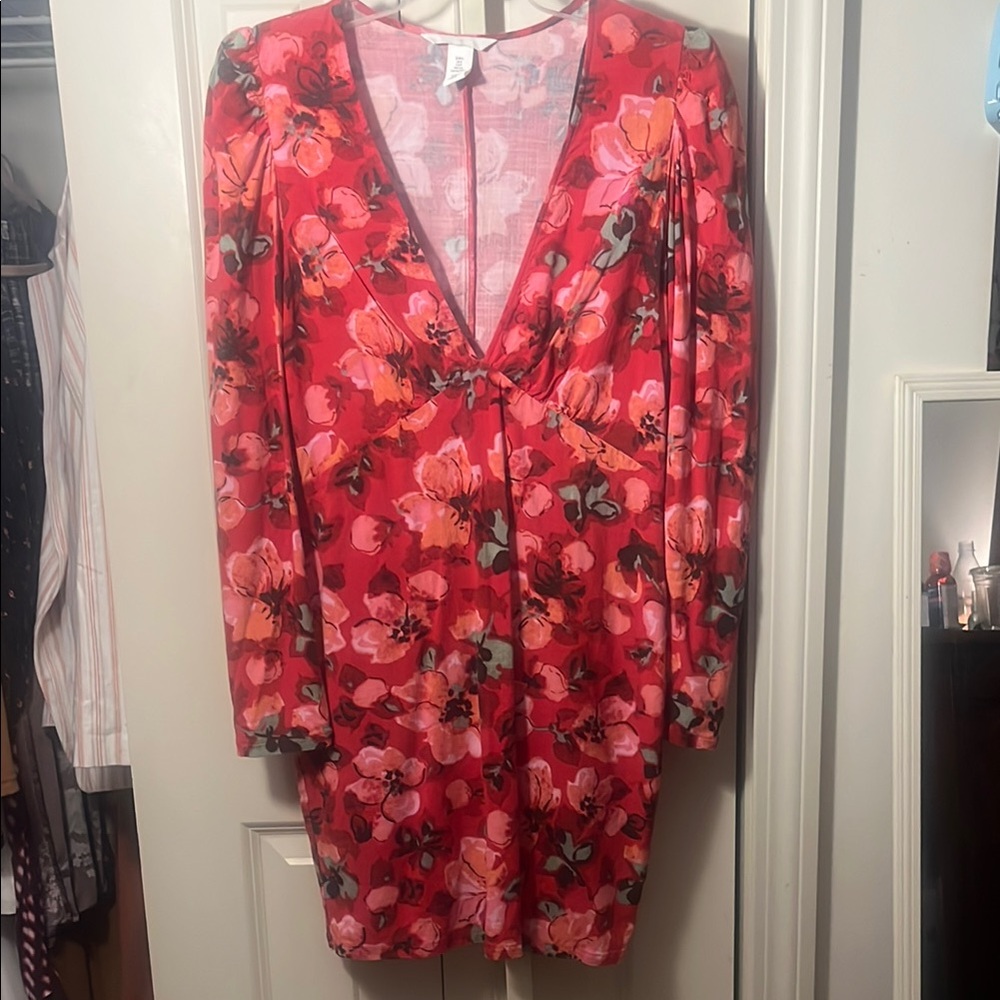 Floral V-Neck Dress